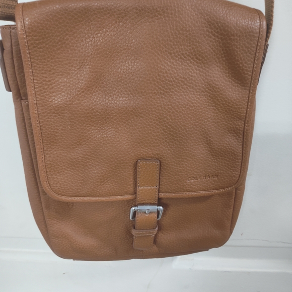 Cole Haan Tan Messenger Bag with Adjustable Strap - Picture 2 of 6